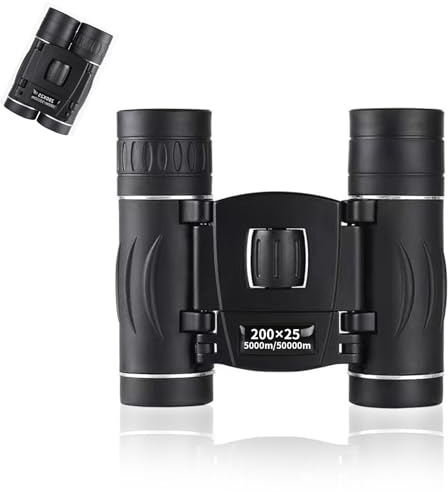UYGTHI Binocolo compatto per adulti, ad alta potenza, per bird watching, viaggi, caccia, concerti, teatro, visite turistiche, sport, 200 x 25 mm