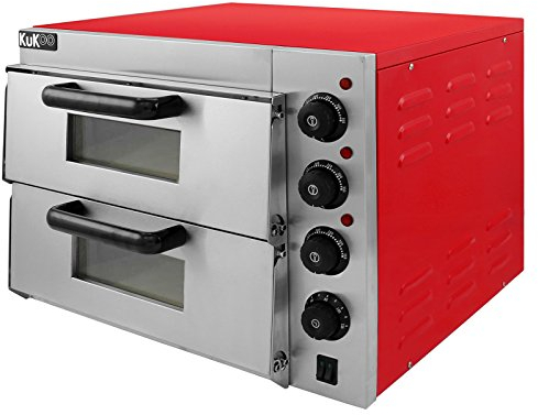 Four à Pizza Electrique Double Professionnel Pour Pizza Diamètre 40cm à 2 Cavité