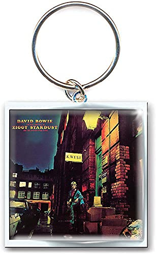 David Bowie Schlüsselring Keychain Ziggy Stardust Nue offiziell metal One Size