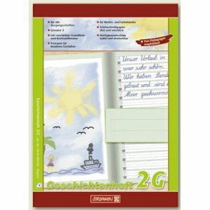 Brunnen 10 x Geschichtenheft A5 Lineatur 1G 90 g/qm 16 Blatt