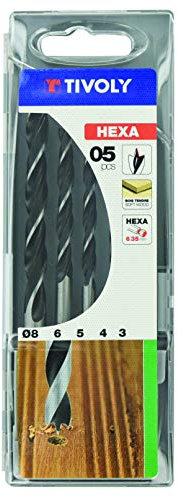 Tivoly 10803770001 Coffret de 5 Forets bois hexagonaux