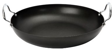 Dexam Non-Stick Paella Pan, Dark Grey Carbon Steel