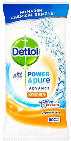 Dettol Power & Pure Kitchen Wipes Large