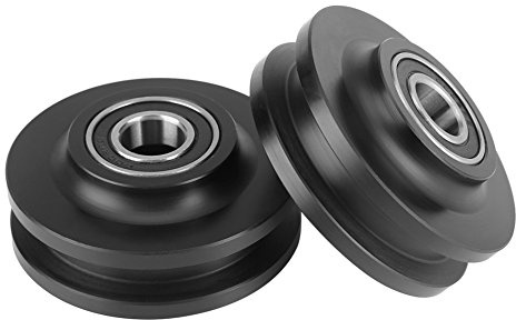 2Pcs Roulette Coulissante Roue de porte Grange Placard Armoire Quincaillerie Cabinet Fenêtre Poulie Coulissante