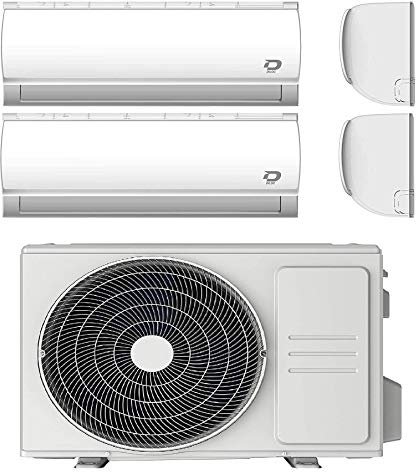 Diloc Condizionatore Dual MultiSplit, Climatizzatore 4,1 Kw Inverter, Gas R32, D.MULTI240 (9000 + 12000 Btu)