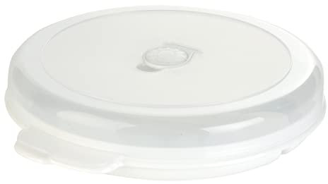 Möbel Jack Mikrowellenteller - Weiß - Kunststoff - Ø 27,5 cm - mit Deckel