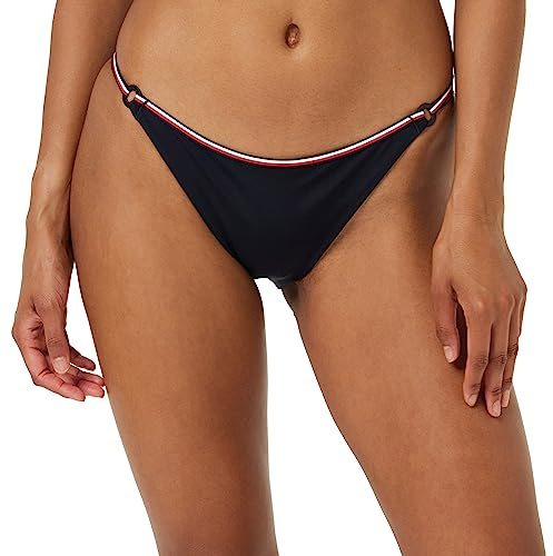 Tommy Hilfiger Slip Bikini Donna con Logo con Bandiere, Blu (Desert Sky), L