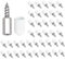 BORISCA 40 PCS Acero Sólido Soporte Baldas Armario, Tornillo Autorroscante Soporte Estante Cristal con protectora Antideslizante, para Soporte Estanteria Zapateros Alacenas Librerías Otros Muebles