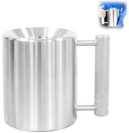 Schwerer Kurzhantel-Becher, 8 kg Edelstahl, Hantelbecher, 8,2 kg, Kurzhantel, Kaffeebecher, Bierkrug, Übergewicht, Hantel, Fitness, Sport, Wasserbecher, 304 Edelstahl