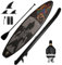 FEATH-R-LITE Aufblasbare Stand Up Paddle Board Sup Paddle Boards Für Jugend-Erwachsene Mit Justierbarem Paddel, 3 Abnehmbare Flossen, Luftventil Adapter
