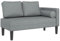 vidaXL Chaiselongue, Indoor Lounge Sofa mit Kissen, Gepolsterte Recamiere für Wohnzimmer Schlafzimmer Büro, Relaxliege Couch, Hellgrau Stoff