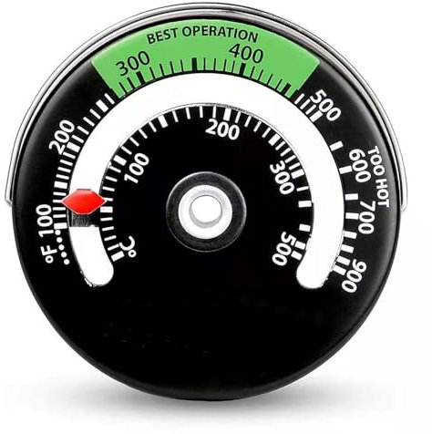 Termometri da Forno,Termometro Forno a Legna Magnetico Termometro Termometro Forno Termometro Magnetico per Stufe Termometro da Camino per bruciatore e legna da ardere camino