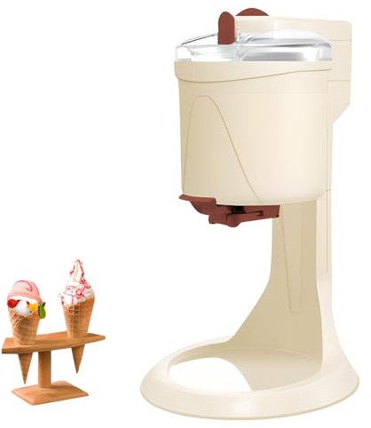 Machine Crème Glacée Molle, Machine Crème Glacée Domestique 20 W avec Grande Capacité 1 L, Machine Crème Glacée Cuisine Faire Soi-même pour Restaurant, Snack-Bar