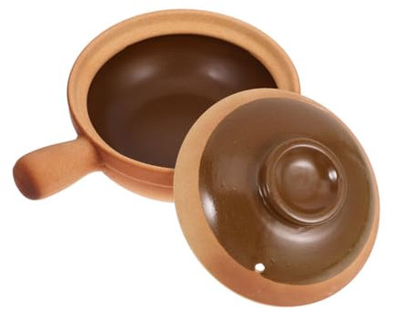 Alipis Marmite Argile Avec Couvercle Pot De Cuisson Traditionnel Pour Ragoûts Soupes Et Riz Répartition Uniforme Chaleur Polyvalente Pour Réunions Familiales Et Voyages