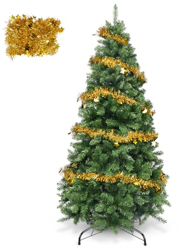 YEAUPE PRO Árbol de Navidad Artificial de 180 cm | 800 Puntas de PVC | Conexión de 3 Secciones, Incluye Base | para Hogar, Sala de Estar y Hotel
