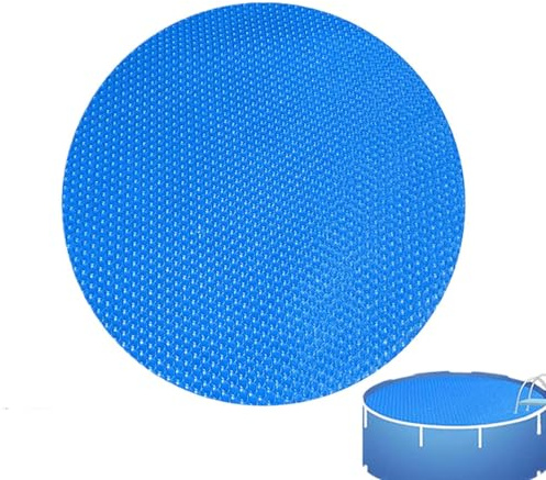 Solpresenning, solfilm för pool, solpresenning, pooler solfilm rund, skärbar, regntät, dammsäker, för pool utomhus swimmingpool