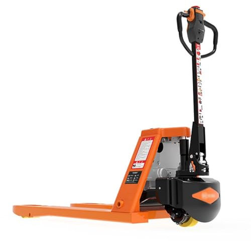 Carro de paletas Transpaleta totalmente eléctrico con batería de litio, capacidad de 4400 lb, longitud de 46 pulgadas x ancho de 27 pulgadas, tamaño de horquilla para manejo de materiales, pug