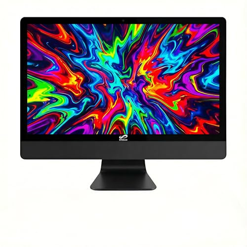 STGSivir All in One PC, 24 FHD Display, Core i7, 16G RAM, 1T SSD | All in One Desktop Computer, WiFi, BT 5.0, Webcam, Windows 11 Pro, Black AIO for Home & Office