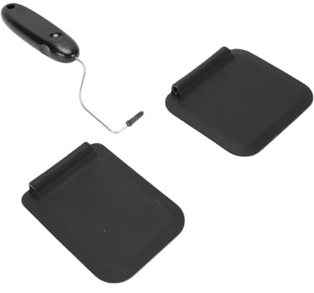 BRRNOO Espátula de ángulo Ajustable Espátula en ángulo Compensada Cabezales de Intercambiables, Ergonómicos y Seguros de 7 Posiciones con Hojas Estrechas, (de ajustable)