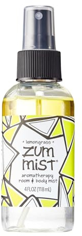 Indigo Wild Zum Mist Aromatherapy Spray, Lemongrass, 4 Fluid Ounce