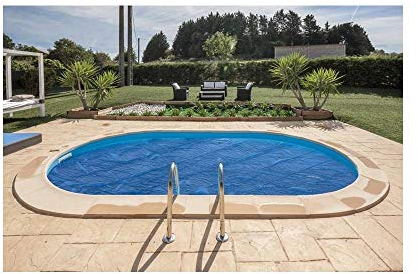 Gre CVPE500 - Cobertor de Verano para Piscina Ovalada Enterrada de 500 x 300 cms, Color Azul