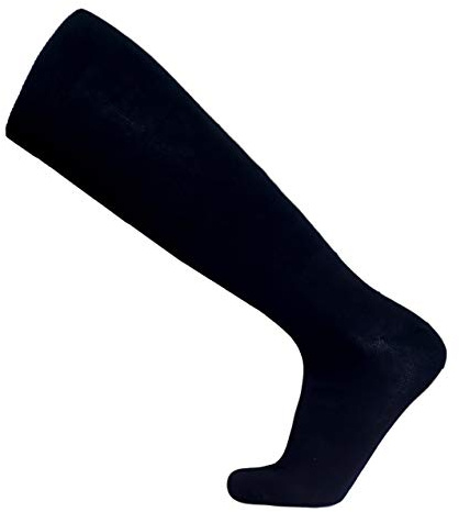 calze college 6 Paia Calze Lunghe In Cotone Caldo Elasticizzato, confortevoli e rinforzate su punta e tallone Made in Italy prodotte con macchine innovative antiodore (43-46, Blu)