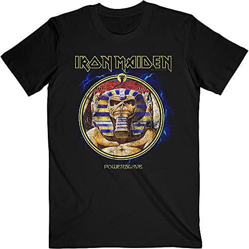 Iron Maiden T Shirt Eddie 40th Anniversary Band Logo Official Mens Black XL