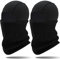 Arcweg Sturmhaube Balaclava Winter Kinder Skimaske Jungen Mädchen Atmungsaktiv Sturm Haube Antistatisch Sturmmaske Warm Motorradmaske Elastizität Winddicht für Motorrad Fahrrad Laufen Schwarz 2PCS