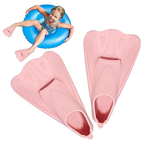 Firulab Aletas para Nadar Niños | Snorkel Buceo Entrenamiento Aletas Aletas Cortas | natación, Aletas Cortas Entrenamiento para Estilo Libre,