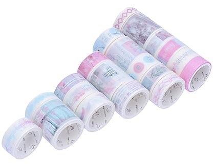 EXCEART Dekorativ Cartoon-klebeband Tierisches Washi-tape Blumen-washi-tape Tagebuch-klebeband Meer Washi Tape Selbstklebendes Abdeckband Fotoalbumband Materialpaste Geschenk