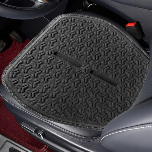 LY4U Grande Cuscino del Sedile del Gel, Cuscino Traspirante del Sedile dell'automobile di Superficie 3D per la Sedia e la Sedia a Rotelle, Nero