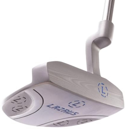 LAZRUS Premium Golf-Putter für Damen und Herren mit Kopfbedeckung - Einfache Ausrichtung und Ballkontrolle für besseres Putting - Rechts- und Linkshänder Golfschläger-Putter (Silber, Schlägel, Rechts)