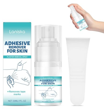 Spray Removedor de Adhesivo, Spray Removedor de Adhesivo con Raspador, Spray de Rápida Disolución, Suave y Suave, Elimina Residuos de Adhesivo, 30 ml
