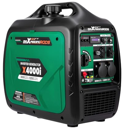 maXpeedingrods Generador de corriente inverter de 3200 W, portátil