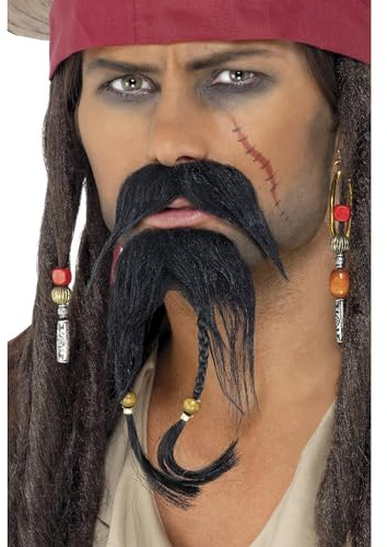 Accesorio de disfraz de pirata para vello facial (EE. UU.)