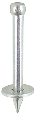 TIMCO Washered Masonry Nails 3.7 x 25 - (Box of 100) Silver