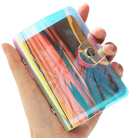 Small Photo Album 2x3 Compatible with Fujifilm Instax Mini Film/Polaroid Film/Kpop Photocard Credit Card Holder for Women Girl Birthday Gift (36 Pockets)