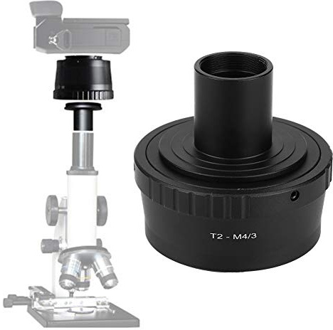 Zunate Adaptador de microscopio T2-M4/3 con Rosca M42, convertidor para Ocular de microscopio de Montaje en T de 23,2mm para Olympus cámara sin Espejo de Montaje M4/3