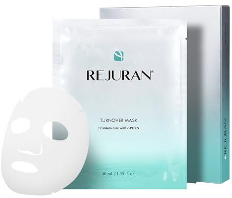 REJURAN® Turnover Mask, c-PDRN® (5ea) – Original Salmon DNA for Firming, Hydration, Repairing & Revitalizing. Achieve Youthful, Radiant Skin. Korean Skincare. Ultra Microfiber Sheet Mask
