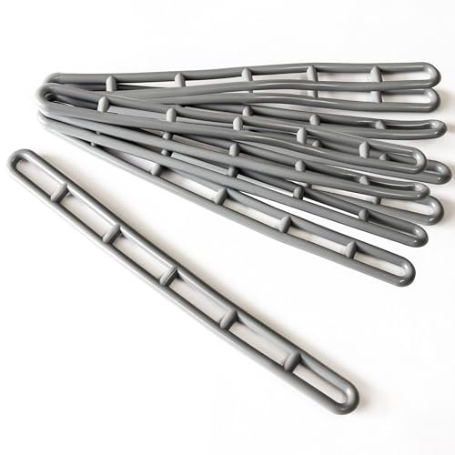 10 Stück Gummispanner Gummiverspanner Spanngummi Zeltgummis Planenspanner Zelt Vorzelt Spanner Spanngurt Planen Spannen Gummi Spannring Grau Spannseil Elastisch Seil Expanderseil Camping Zubehör Set