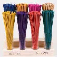 Varitas de Incienso Natural Variadas, 32 cm, Pack 100 Unidades con 10 Aromas Variados, Inciensos Exclusivos y Premium. Sin Humo Negro. Aromas Agradables.