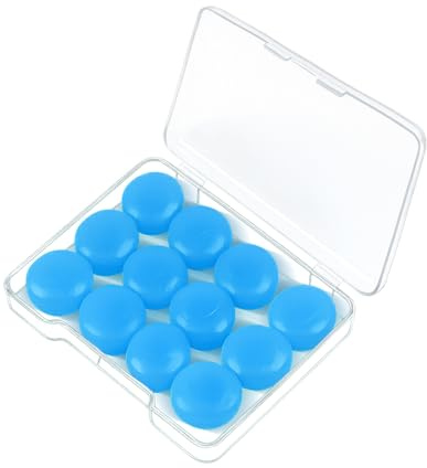 Tapones para los oídos para dormir, para nadar, 6 pares, suaves, reutilizables, impermeables, de gel de silicona suave, protección auditiva en avión, para dormir, viajes, aprendizaje, reducción de
