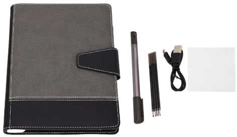 Conjunto de Cuaderno de lápiz Digital Smart, 16m Bluetooth 5.0 Sync Smart Pen Electronic Pad 64 Página Notebook con recargas de bolígrafo para Notas de Trabajo Reuniones de