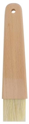 Hemobllo Pincel para Cocina con Cerdas de Pelo de Jabalí Resistente al Calor hasta Mango de Madera Ergónomico para Colgar para Barbacoa Pastelería y