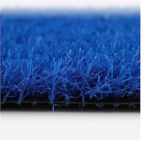 Blue Artificial Grass Carpet 39.3 x 98 inches Synthetic Turf for Garden & Landscaping Indoor/Outdoor Use Drainage Holes Air-Soil Solution & Versatile