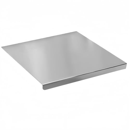 Tabla de Cortar de Acero Inoxidable 40x50 cm, Tabla de Cocina para Amasar con Borde de 2 cm, Protector Encimera, para Bar y Restaurante (40x50 cm)