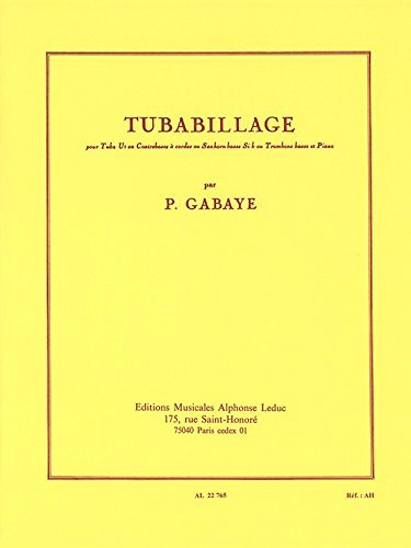 TUBABILLAGE TUBA UT OU SAXHORN BASSE SIB OU TROMB.BASSE OU CONTREBASSE CORDES PNO