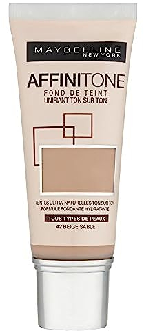 GEMEY MAYBELLINE Affinitone Fluide Fond de Teint 42 Beige Sable