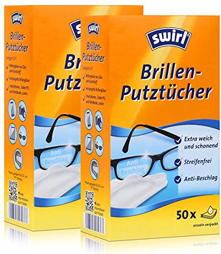 2x Swirl Brillen Putztücher 50 stk. Tücher