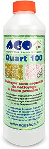 AGO-Quart 100 - Concentré Anti-dépôts verts, anti-algues vertes, rouges et noires, anti-lichens, 500 ml